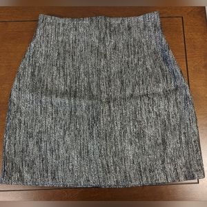 H&M Silver A-line Skirt, Size 6